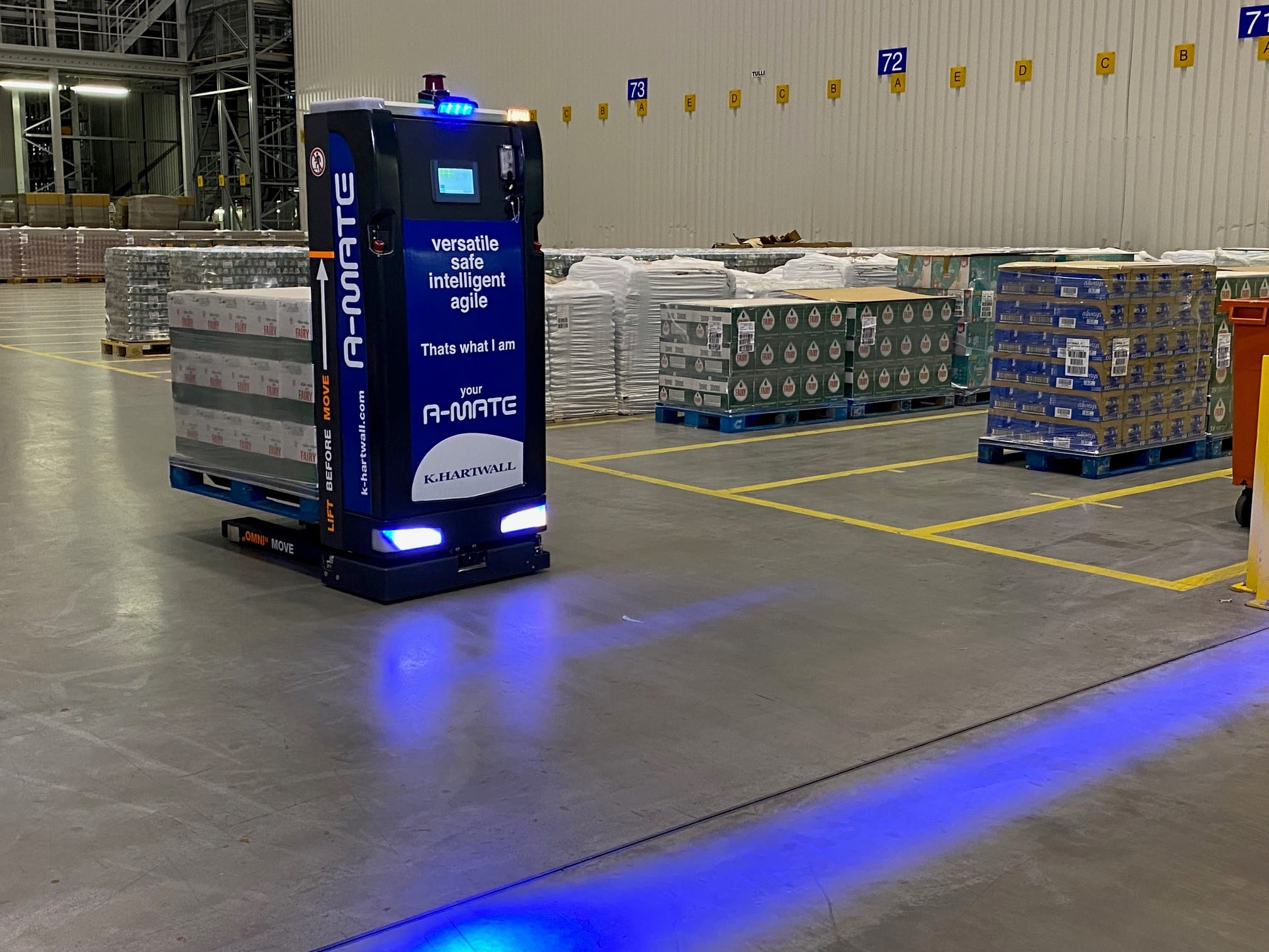A-MATE Inex carrying pallet to feed