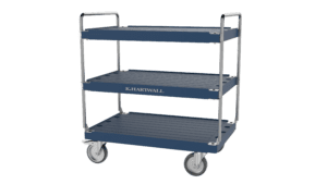 The elephantboard trolley from K.Hartwall is available in various sizes and number of shelves